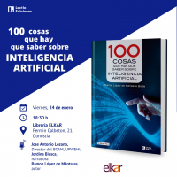 Presentación del libro "100 cosas que hay que saber sobre la inteligencia artificial", de Ramon López de Mántaras